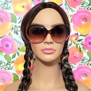 Jessica Simpson Women's J5835 Oval Sunglasses with Iconic Logo Temple